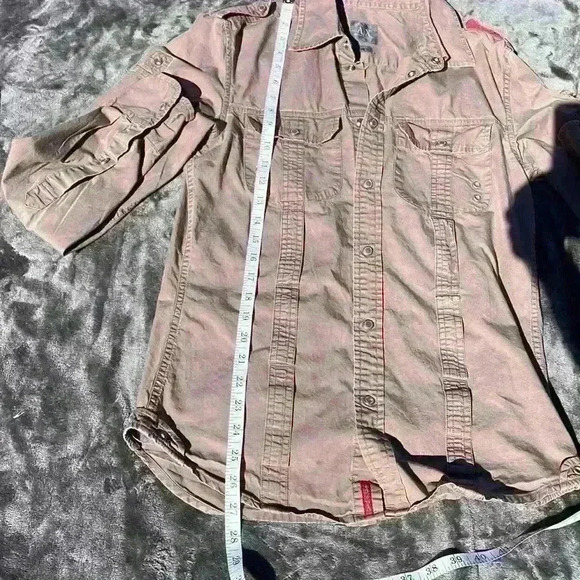 A/X Armani Exchange men’s tactical military button down shirt size small - Picture 8 of 10
